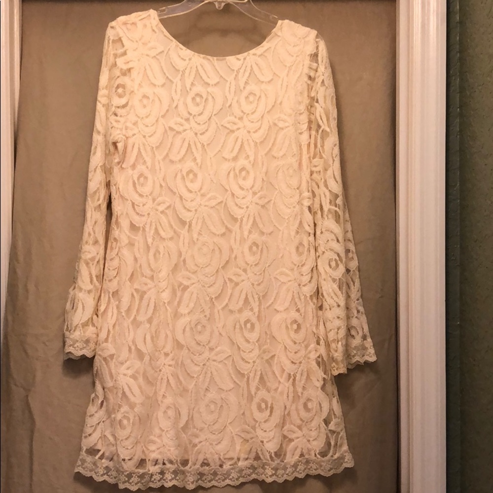 Like new beige long sleeve dress